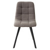 Стул CHILLI SQUARE TRF-12 серо-коричневый, ткань/ черный каркас М-City
