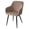 Стул BRANDY BLUVEL-40 бежевый/ черный каркас, М-City