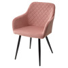 Стул BRANDY BLUVEL-52 розовый/ черный каркас, М-City