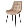 Стул ХОФМАН, цвет капучино #H65, велюр / черный каркас 4 шт./1 к М-City