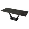 Стол Ниагара 160 Обсидиан, керамика / черный каркас М-City