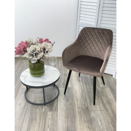 Стул BRANDY BLUVEL-38 латте/ черный каркас, М-City