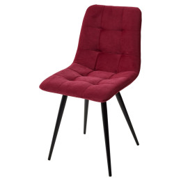 Стул CHILLI-Q винный #16, велюр / черный каркас М-City