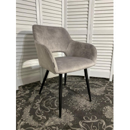 Стул ALLY VBP-203 античный серебристо-серый/черный каркас M-City