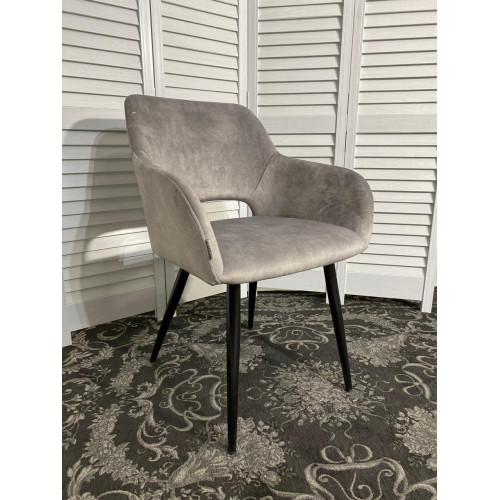 Стул ALLY VBP-203 античный серебристо-серый/черный каркас M-City