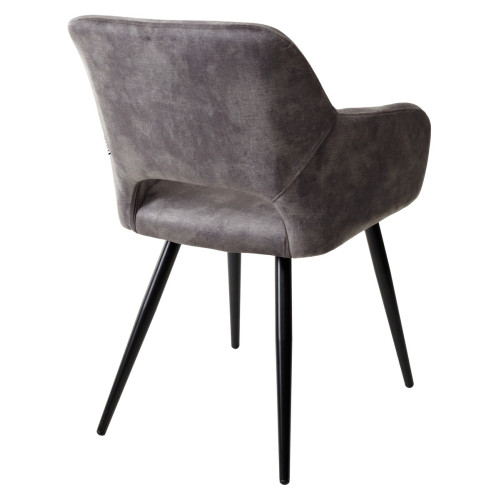 Стул ALLY VBP-202 античный темно-серый/ черный каркас M-City