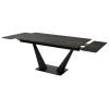 Стол Ниагара 160 Обсидиан, керамика / черный каркас М-City