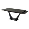 Стол Ниагара 160 Обсидиан, керамика / черный каркас М-City