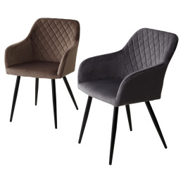 Стул BRANDY BLUVEL-38 латте/ черный каркас, М-City