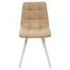 Стул CHILLI SQUARE RU-16 бежевый винтаж, PU/ белый каркас М-City