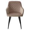 Стул BRANDY BLUVEL-40 бежевый/ черный каркас, М-City
