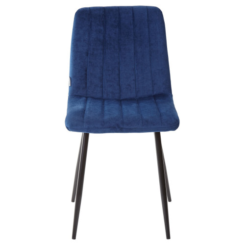 Стул DUBLIN G062-49 синий, велюр/ черный каркас М-City