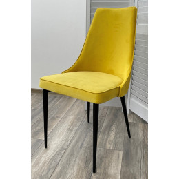 Стул NEPAL-P ЖЕЛТЫЙ #H19, велюр/ черный каркас М-City