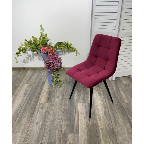 Стул CHILLI-Q винный #16, велюр / черный каркас М-City