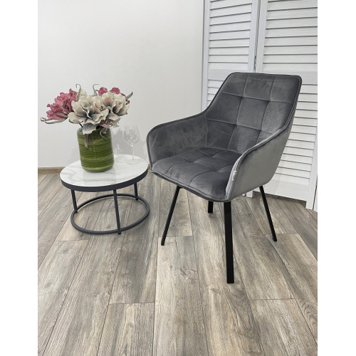 Стул MAVERICK BLUVEL-14 GREY/ черный каркас, поворот.360 град. М-City