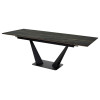 Стол Ниагара 160 Обсидиан, керамика / черный каркас М-City