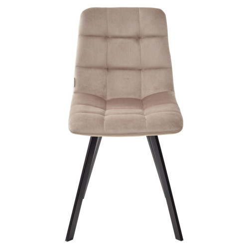 Стул CHILLI SQUARE BLUVEL-40 BEIGE, велюр М-City