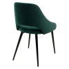 Стул FANTINE-LS ЗЕЛЕНЫЙ #19, велюр / черный каркас М-City