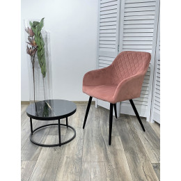 Стул BRANDY BLUVEL-52 розовый/ черный каркас, М-City
