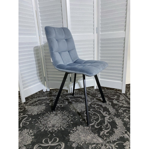 Стул CHILLI SQUARE BLUVEL-06 BLUE, велюр М-City