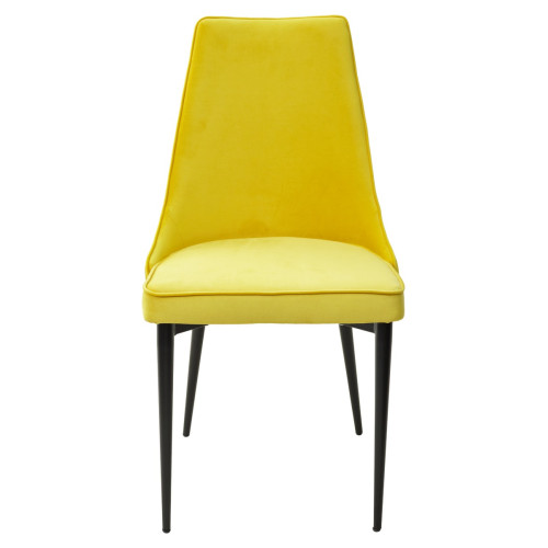 Стул NEPAL-P ЖЕЛТЫЙ #H19, велюр/ черный каркас М-City