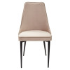 Стул NEPAL-P БЕЖЕВЫЙ #5, велюр/ черный каркас М-City
