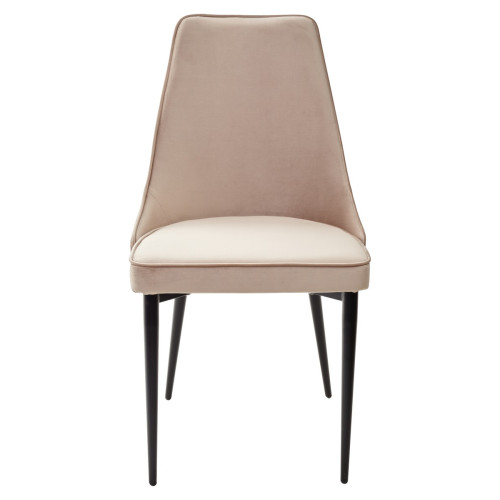 Стул NEPAL-P БЕЖЕВЫЙ #5, велюр/ черный каркас М-City