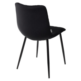 Стул TINTIN BLUVEL-19 BLACK / черный каркас М-City