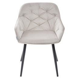 Стул BREEZE G108-06 серебристо-серый/темно-серый каркас, велюр М-City