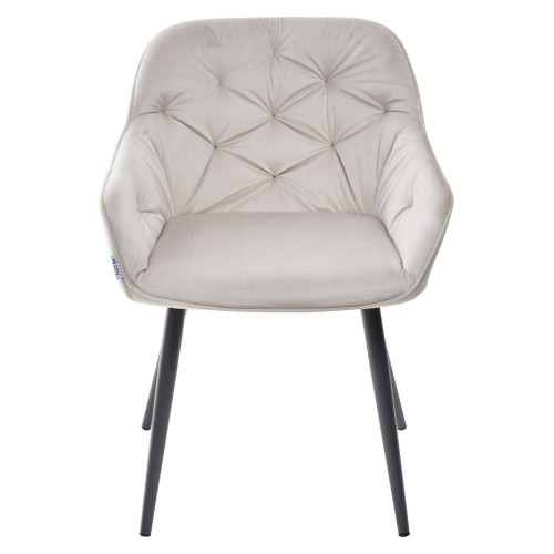 Стул BREEZE G108-06 серебристо-серый/темно-серый каркас, велюр М-City