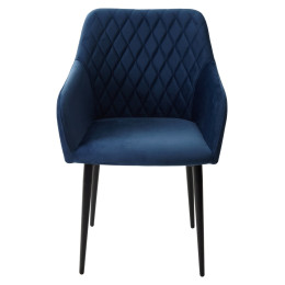 Стул BRANDY-X СИНИЙ #29, велюр / черный каркас М-City
