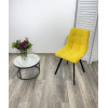Стул CHILLI-Q SQUARE желтый #H19, велюр / черный каркас М-City