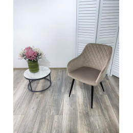 Стул BRANDY BLUVEL-40 бежевый/ черный каркас, М-City