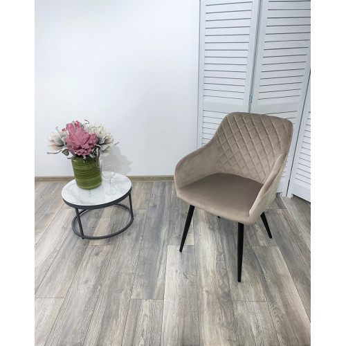 Стул BRANDY BLUVEL-40 бежевый/ черный каркас, М-City