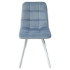 Стул CHILLI SQUARE G108-56 пудровый синий/ белый каркас, велюр М-City