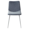 Стул TINTIN BLUVEL-06 BLUE / белый каркас М-City