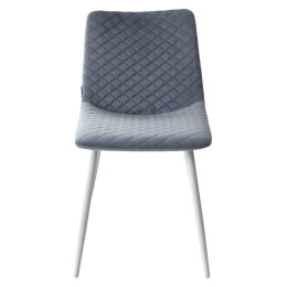 Стул TINTIN BLUVEL-06 BLUE / белый каркас М-City