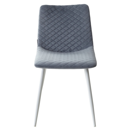 Стул TINTIN BLUVEL-06 BLUE / белый каркас М-City