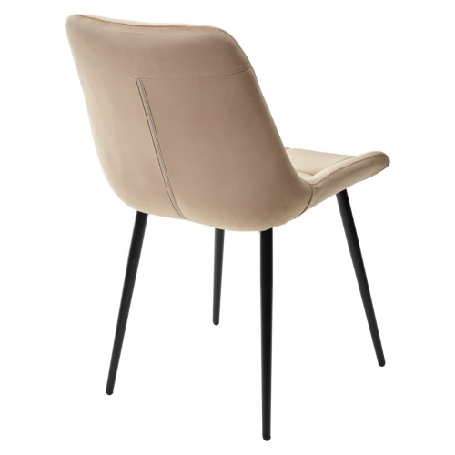 Стул ХОФМАН, цвет капучино #H65, велюр / черный каркас 4 шт./1 к М-City