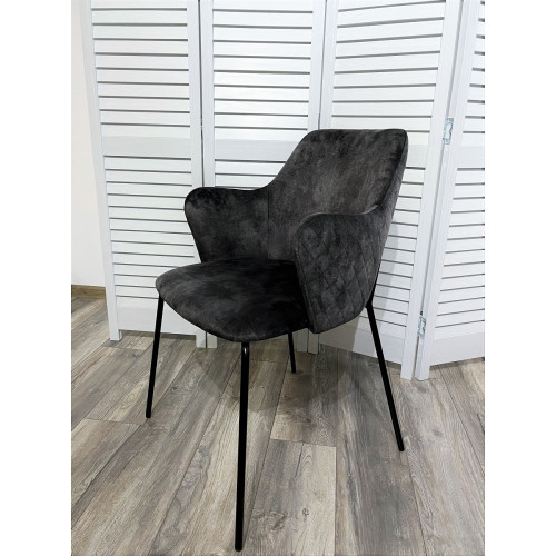 Стул AMARETTO VBP201 античный графит/ черный каркас, М-City