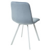 Стул CHILLI SQUARE G108-56 пудровый синий/ белый каркас, велюр М-City