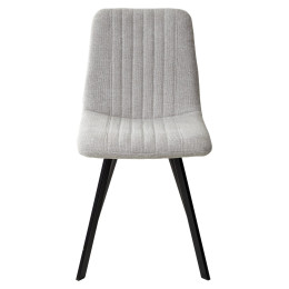 Стул ELVIS WZ2042-19 галечный серый фактурный велюр / черный каркас М-City