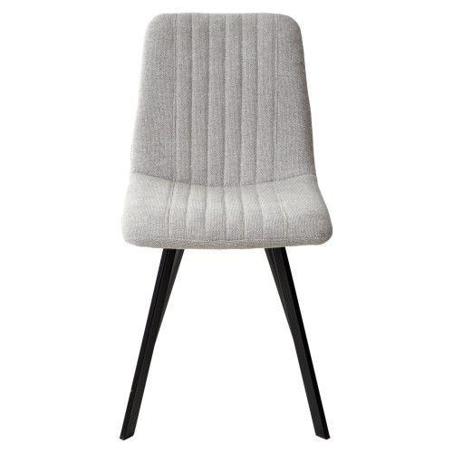 Стул ELVIS WZ2042-19 галечный серый фактурный велюр / черный каркас М-City