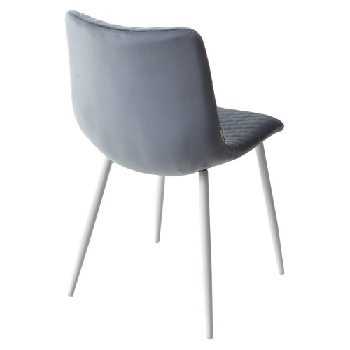 Стул TINTIN BLUVEL-06 BLUE / белый каркас М-City