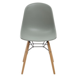 Стул BONNIE 292-DPP серый с деревянными ножками М-City