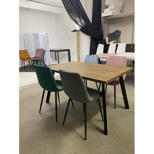 Стол BRICK M 120 Дуб Канзас/ Черный М-City