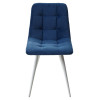 Стул CHILLI-Q синий #29, велюр / белый каркас М-City