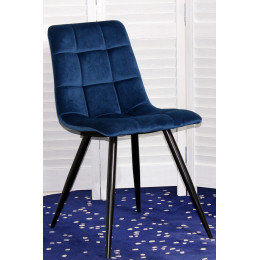 Стул TERAMO UF910-18 NAVY BLUE, велюр М-City