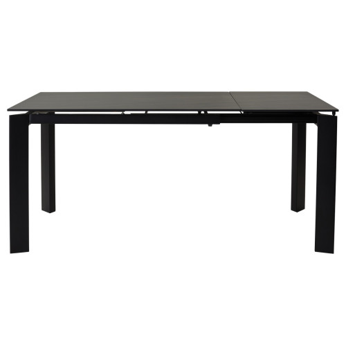 Стол CORNER 120 MATT GOLDEN BLACK SINTERED STONE / BLACK М-City