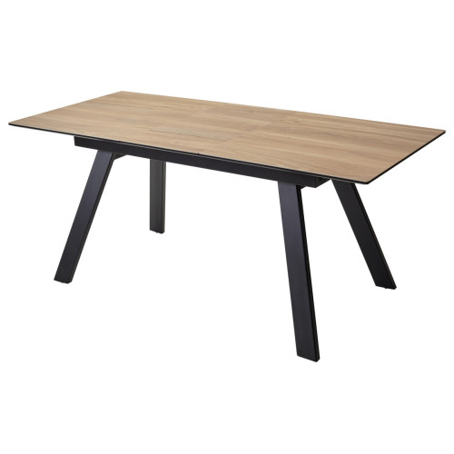Стол Морис 140 Темный дуб, керамика / черный каркас М-City